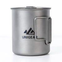 Thumbnail for A 450ml Titanium Camping Cup shown sitting on a white table