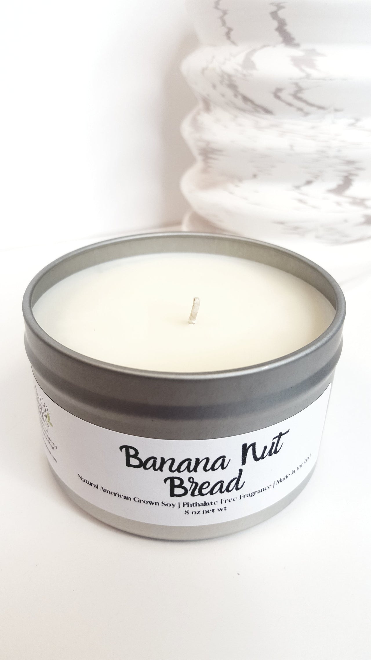 Banana Nut Bread Soy Hand-Poured Candle