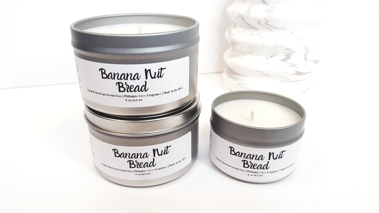 Banana Nut Bread Soy Hand-Poured Candle