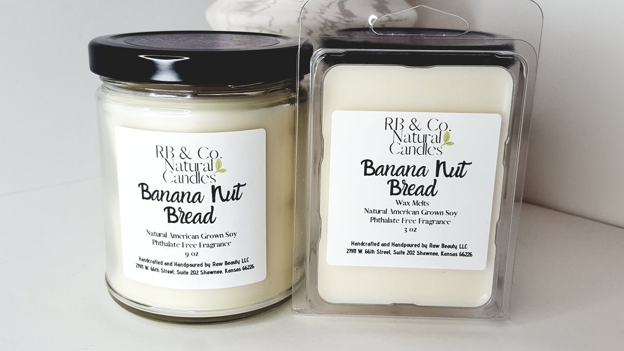 Banana Nut Bread Soy Hand-Poured Candle