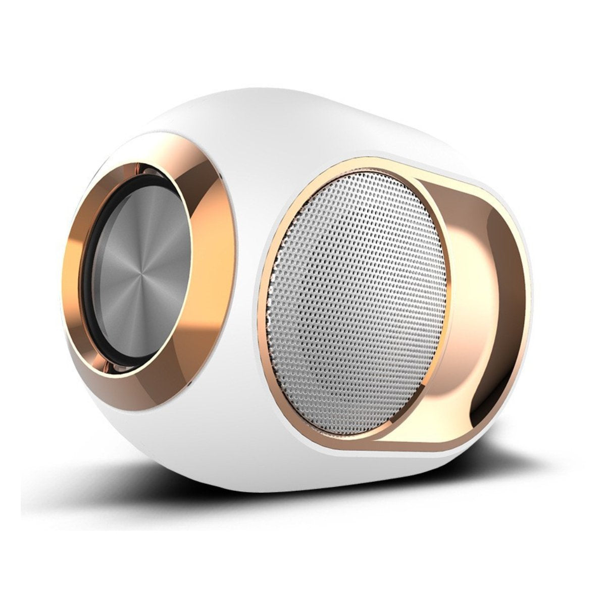 Olden Golden Bluetooth Speaker in white and 14k gold color