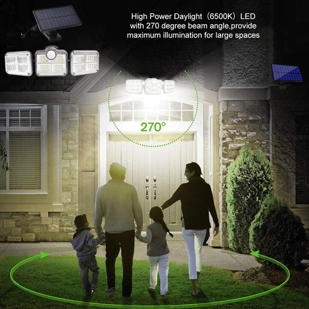 122 LED Solar Sensor Outdoor SpotLight-3 Modes