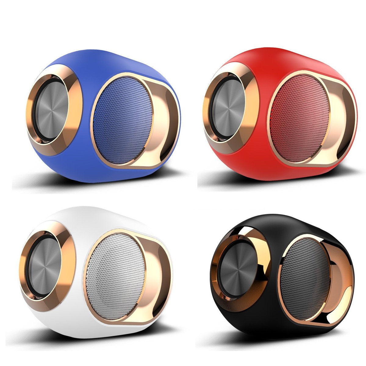 Olden Golden Bluetooth Speaker shown in various colors