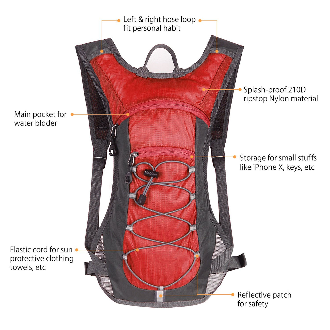 Crossfit/Hiking Hydration Pack w/ 2L Water Bladder