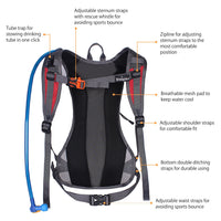 Thumbnail for Crossfit/Hiking Hydration Pack w/ 2L Water Bladder