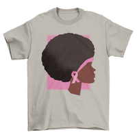 Thumbnail for Afro Breast Cancer Awareness T-shirt