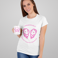 Thumbnail for Unbreakable Breast Cancer Survivor Mug 11oz held by a female model