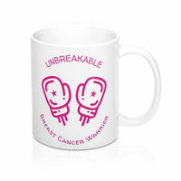 Thumbnail for Unbreakable Breast Cancer Survivor Mug 11oz 3rd angle