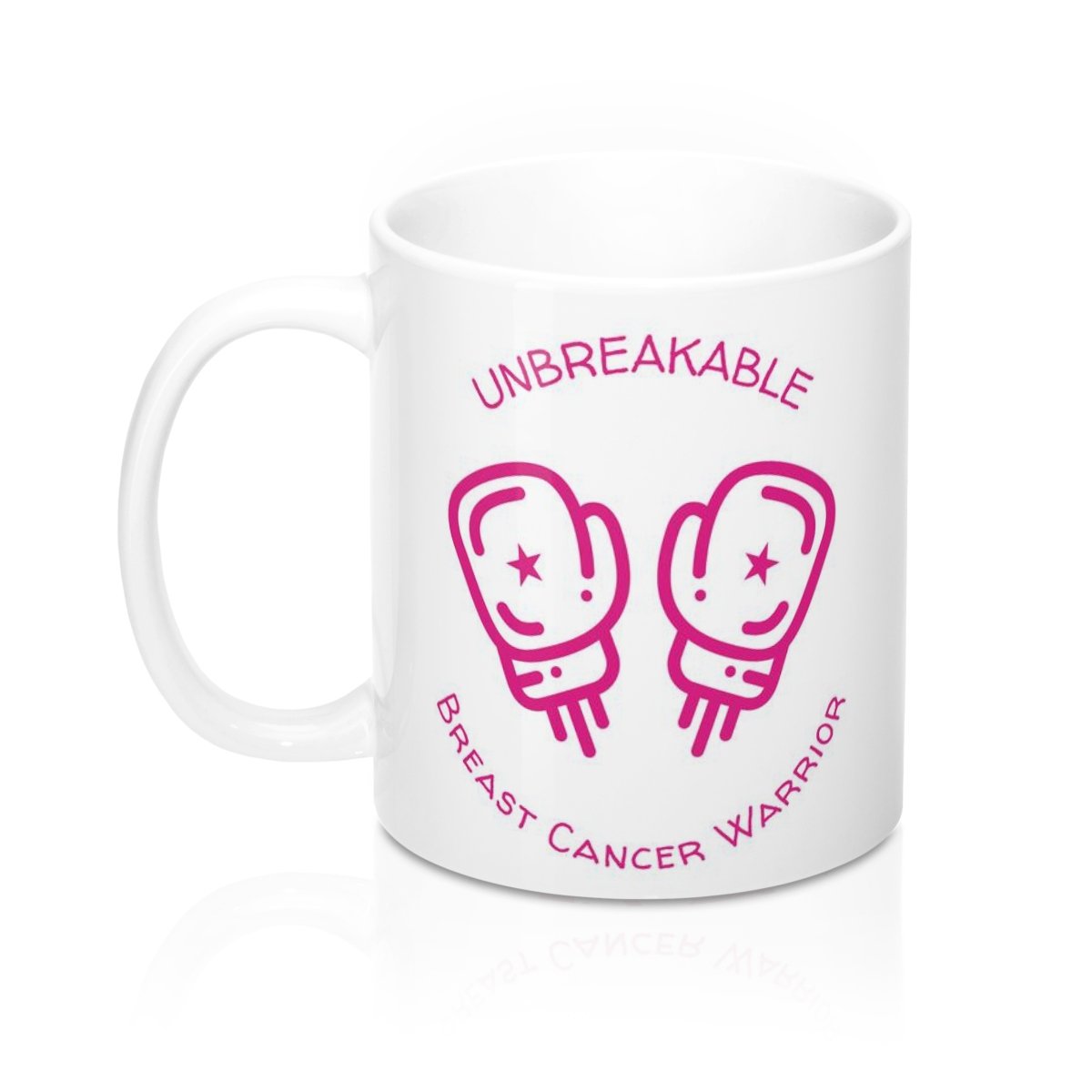 Unbreakable Breast Cancer Survivor Mug 11oz 4th angle