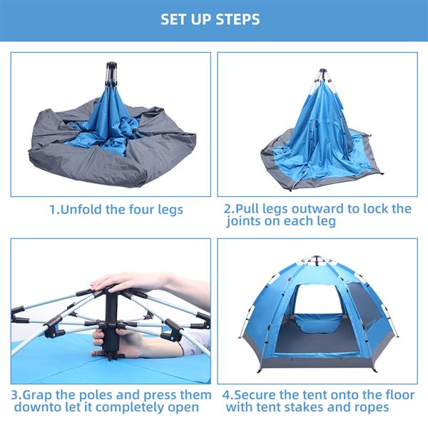 Instant Pop Up 4 person Family Tent