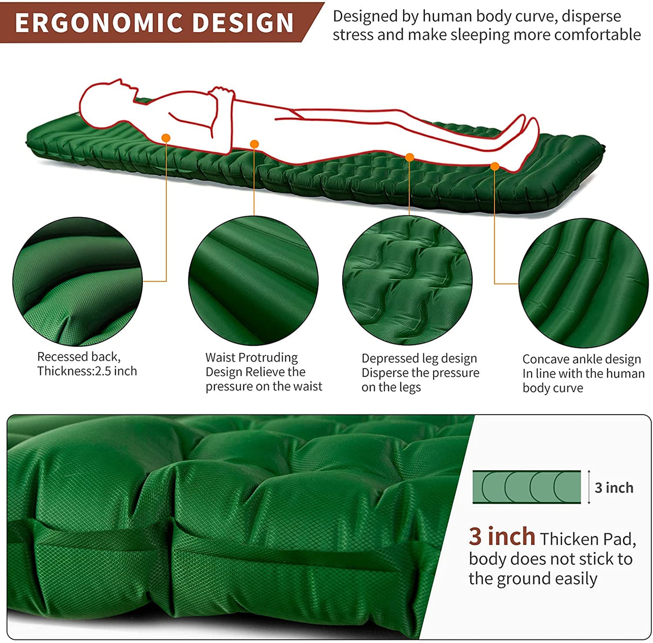 Camfy P3 Air Nylon/Oxford Sleeping Pad