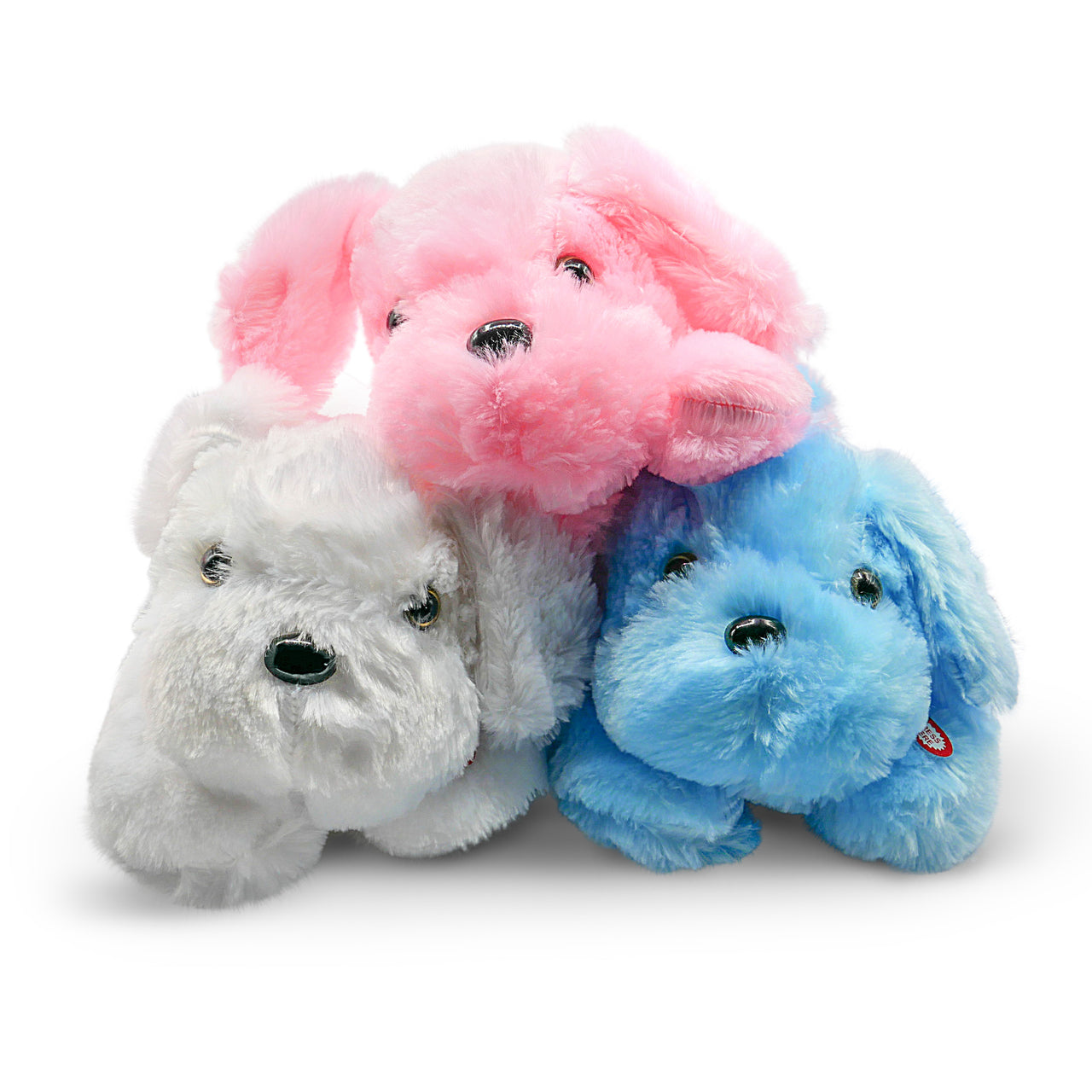 Shows three plush glow pets together