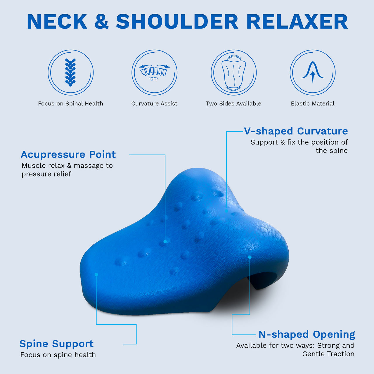 Cervical Neck Stretcher Traction Pillow