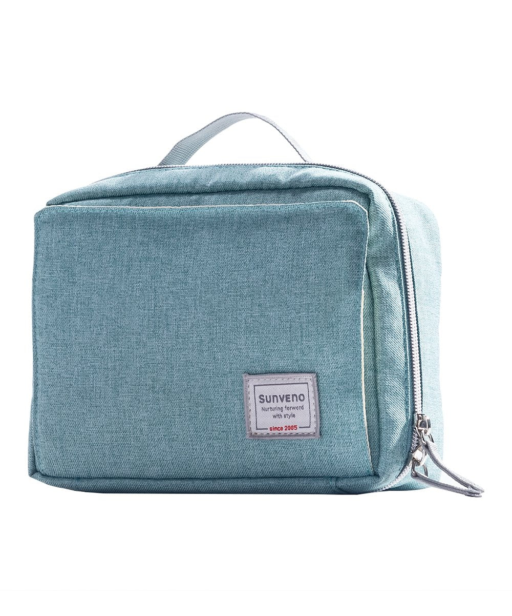 A Nappy Waterproof Diaper Changing Bag shown in sky blue