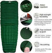 Thumbnail for Photo showing specs of the Camfy P3 Air Nylon/Oxford Sleeping Pad