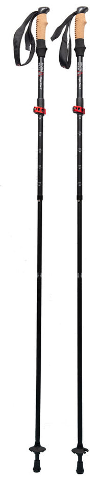 Thumbnail for Both of the Mons Peak IX Tiger Paw Z Trekking Poles (Z-135) shown fully extended