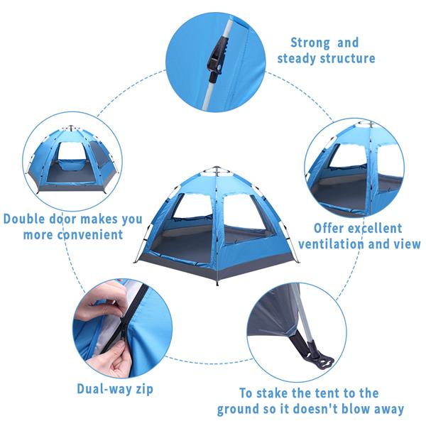 Instant Pop Up 4 person Family Tent