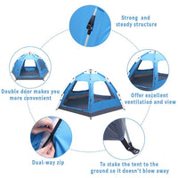 Thumbnail for Instant Pop Up 4 person Family Tent