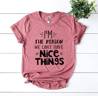 Thumbnail for I’m The Reason We Can’t Have Nice Things T-shirt