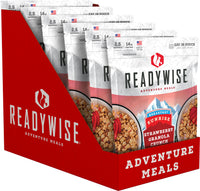 Thumbnail for A case containing six 6 Strawberry Granola Crunch meals shown in red and white color