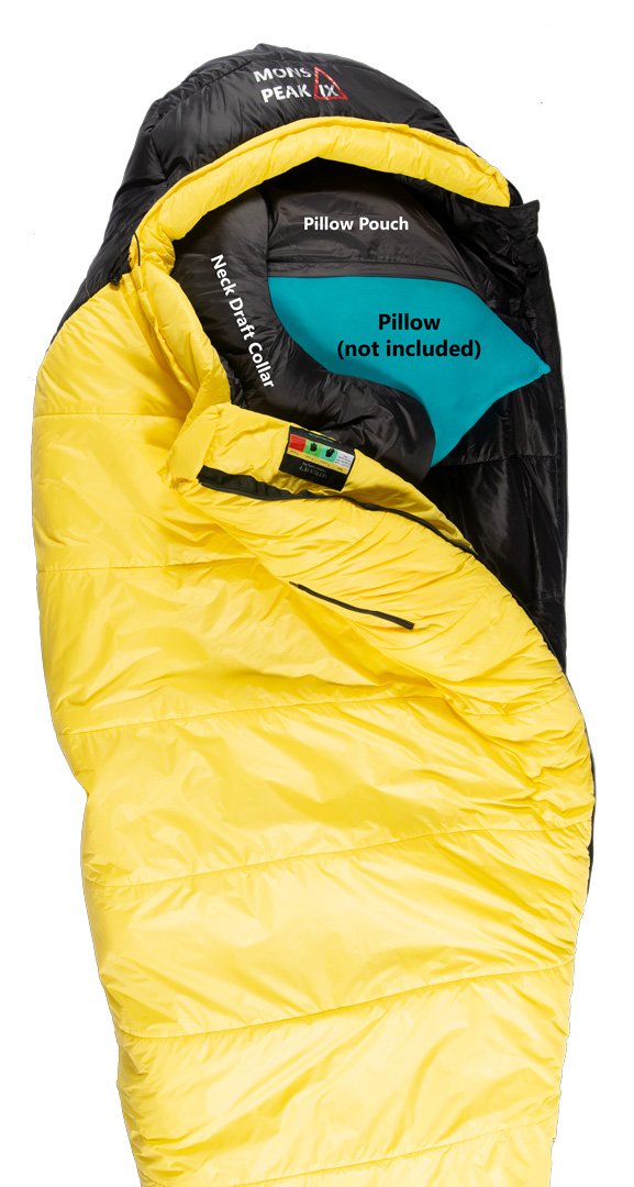 Settler 15 F Sleeping Bag it is yellow in color