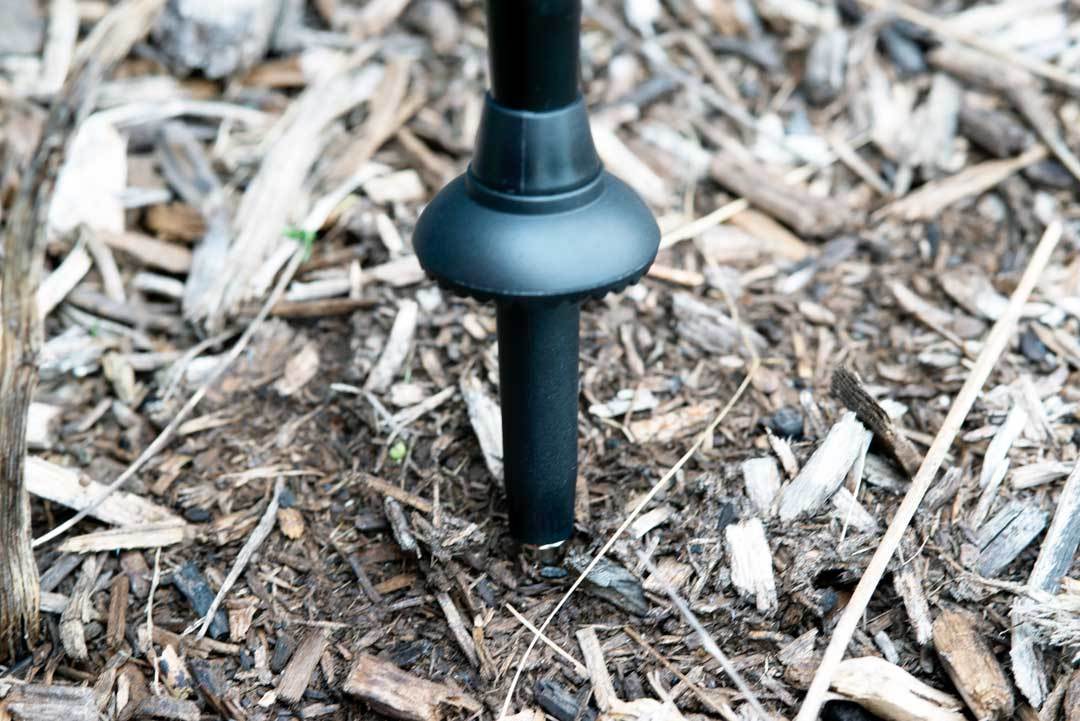 Trekking Poles Universal Carbide Tips (4-Pack) shown being used on tough surfaces