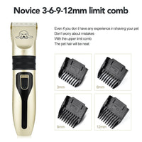 Thumbnail for Black & Gold Turbo Pet Hair Clipper Set