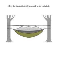 Thumbnail for Shows how the Ripstop Nylon Waterproof Hammock Under Quilt should be deployed