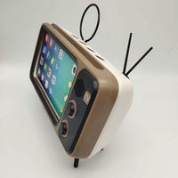 Thumbnail for TV Stand Design Bluetooth Speakers in brown and white 2