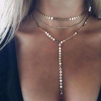 Thumbnail for Three Layer Lariat Necklace